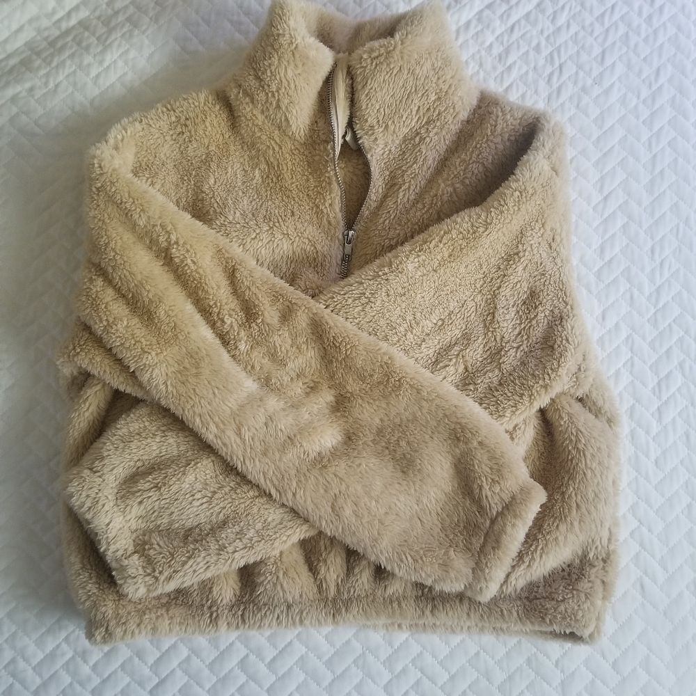 💐H&M Teddy Jacket Pullover
